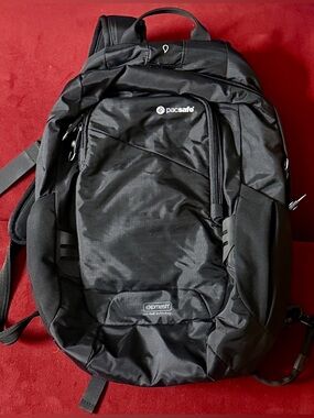 Pacsafe Anti Theft Backpack RFID Travel Bag eXomesh Black